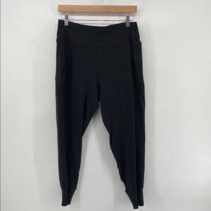 Athleta Elastic Waist Pants in Black L A18